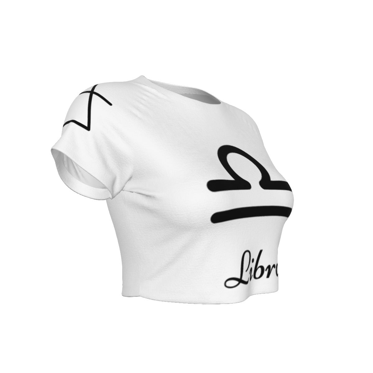 Libra Women's Raglan Cropped T-shirt