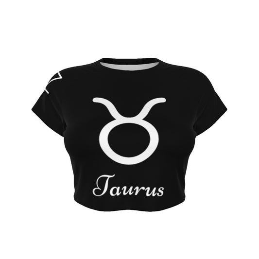 Taurus Women's Raglan Cropped T-shirt