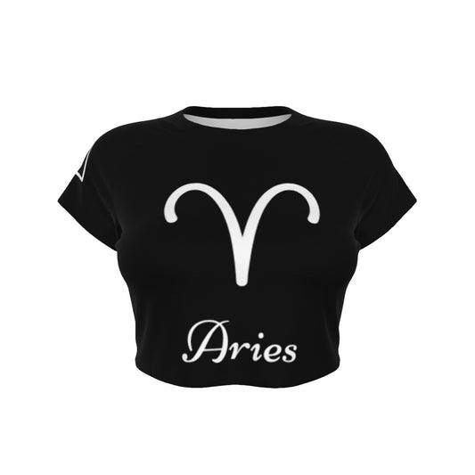Aries Women's Raglan Cropped T-shirt
