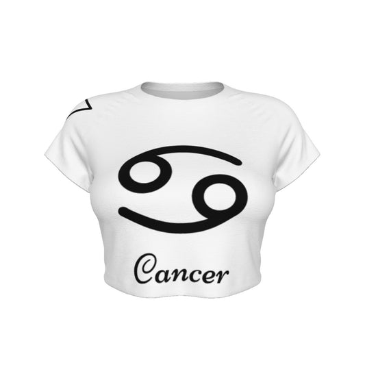 Cancer Women's Raglan Cropped T-shirt