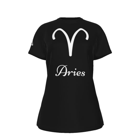 Aries Women's Round Neck T-Shirt | 190GSM Cotton