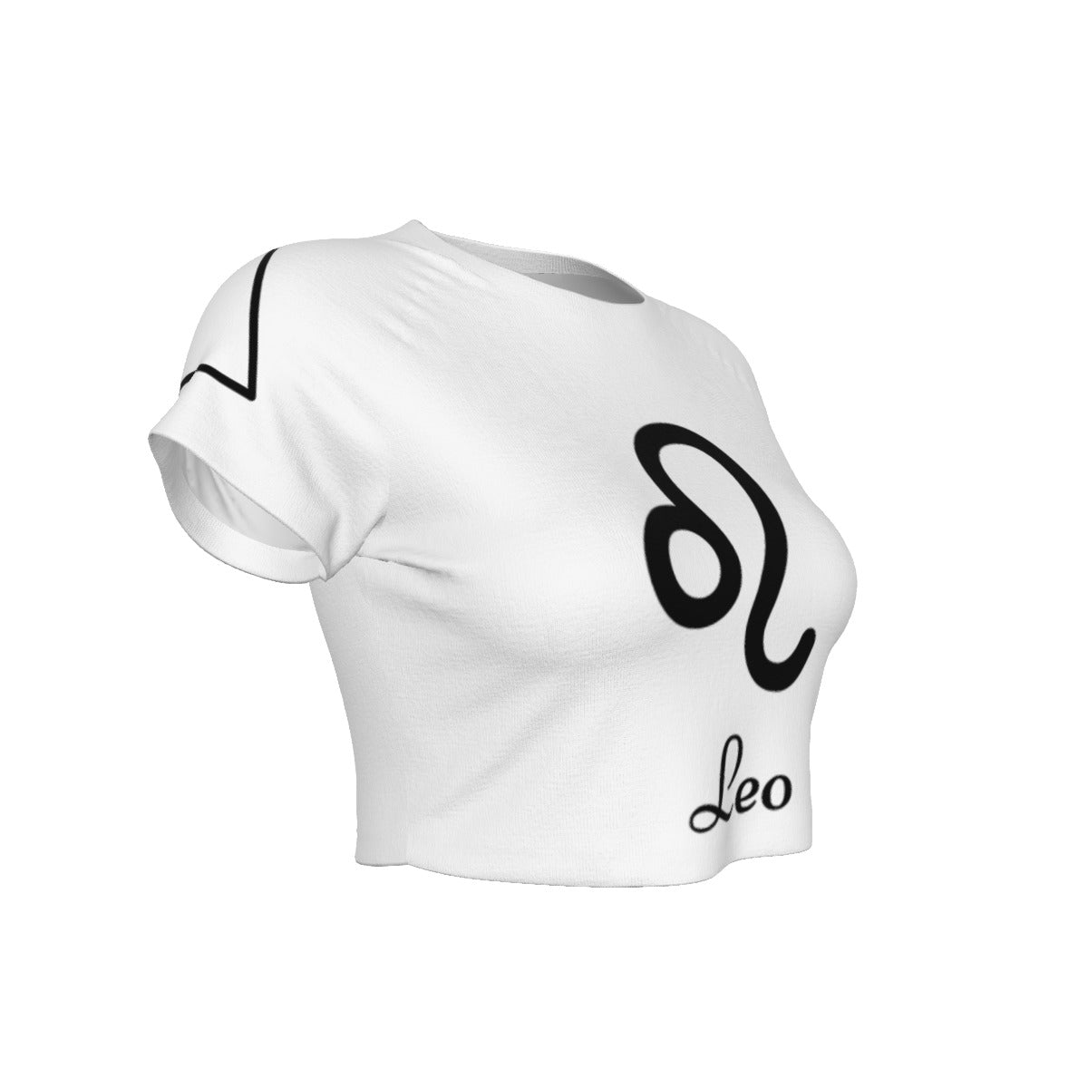 Leo Women's Raglan Cropped T-shirt