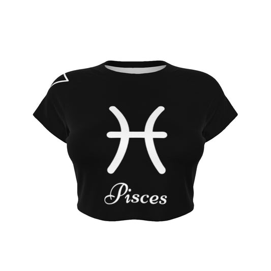Pisces Women's Raglan Cropped T-shirt