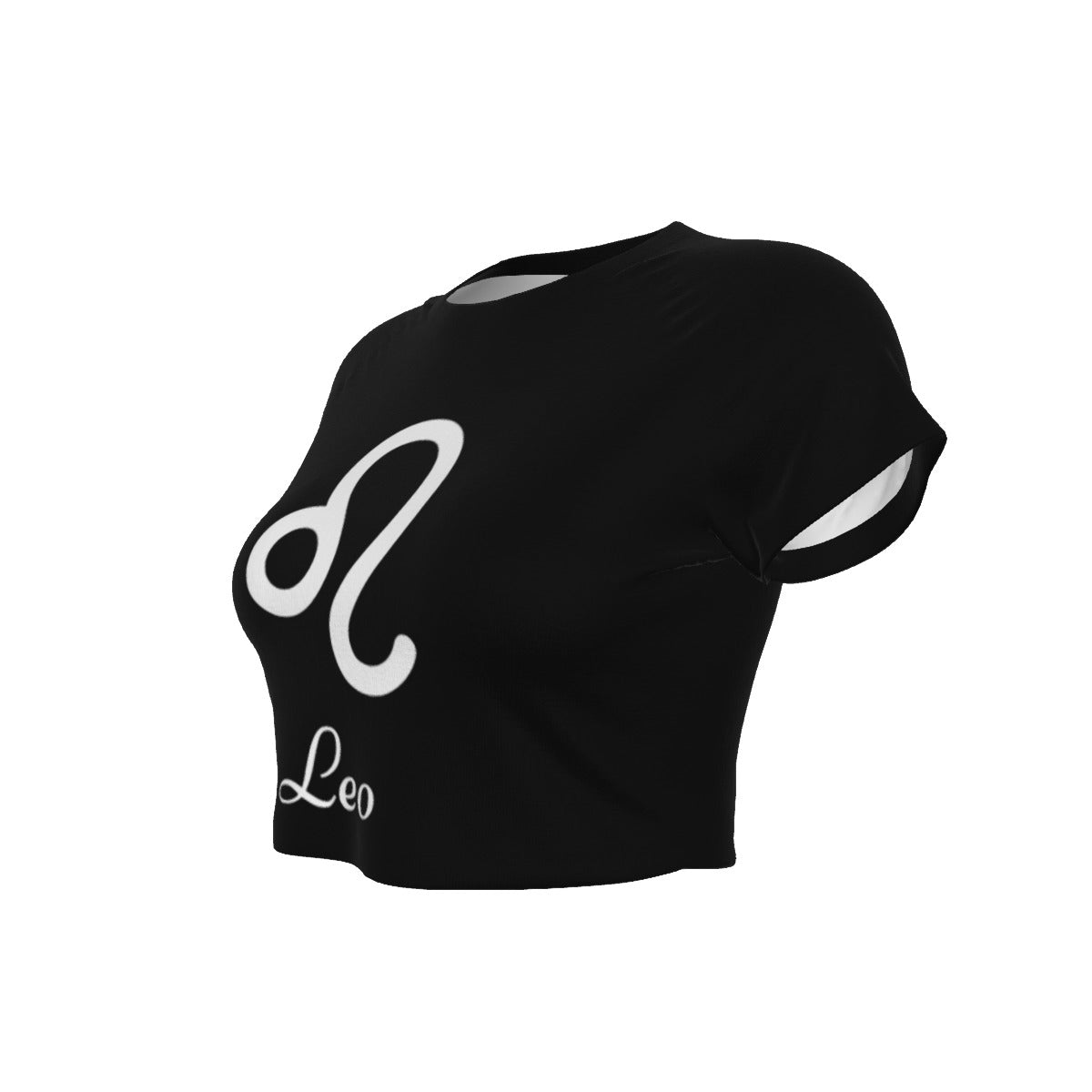 Leo Women's Raglan Cropped T-shirt