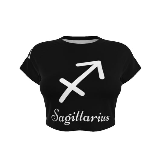 Sagittarius Women's Raglan Cropped T-shirt