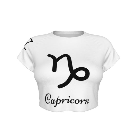Capricorn Women's Raglan Cropped T-shirt