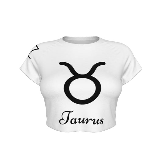 Taurus Women's Raglan Cropped T-shirt