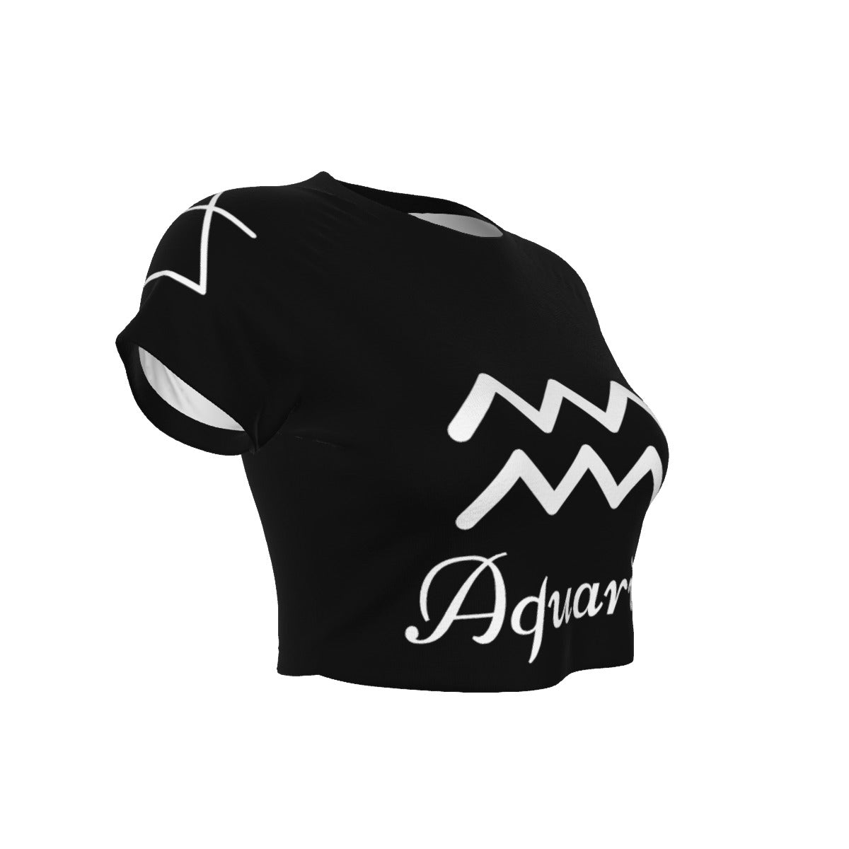 Aquarius Women's Raglan Cropped T-shirt
