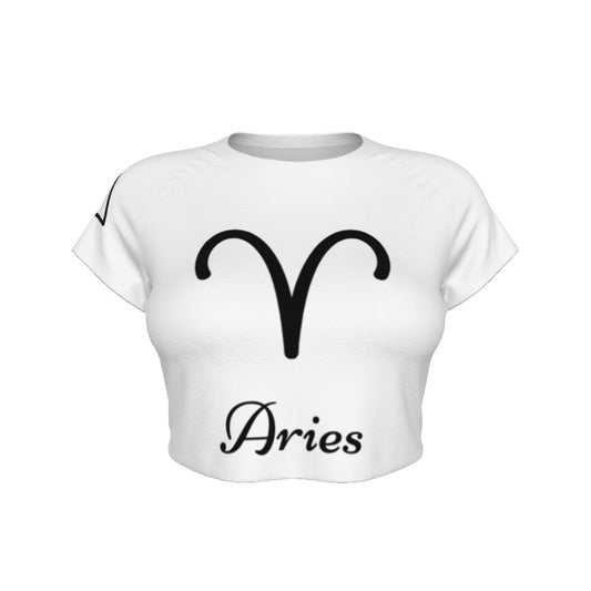 Aries Women's Raglan Cropped T-shirt