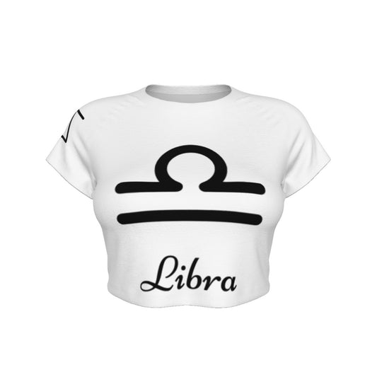 Libra Women's Raglan Cropped T-shirt