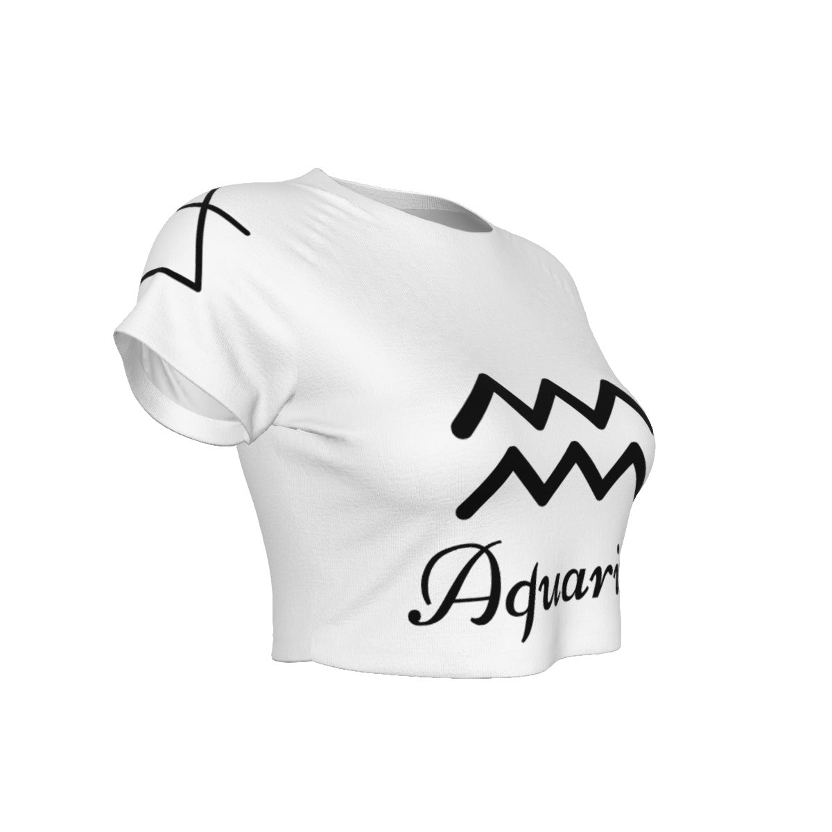 Aquarius Women's Raglan Cropped T-shirt