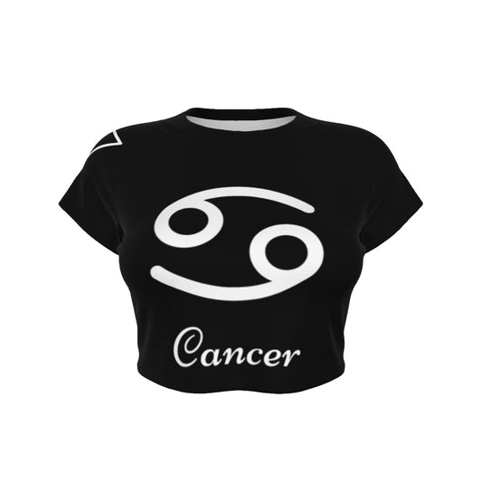 Cancer Women's Raglan Cropped T-shirt