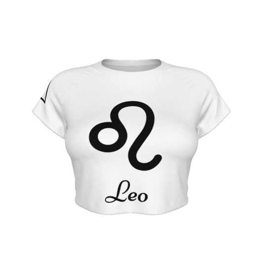 Leo Women's Raglan Cropped T-shirt