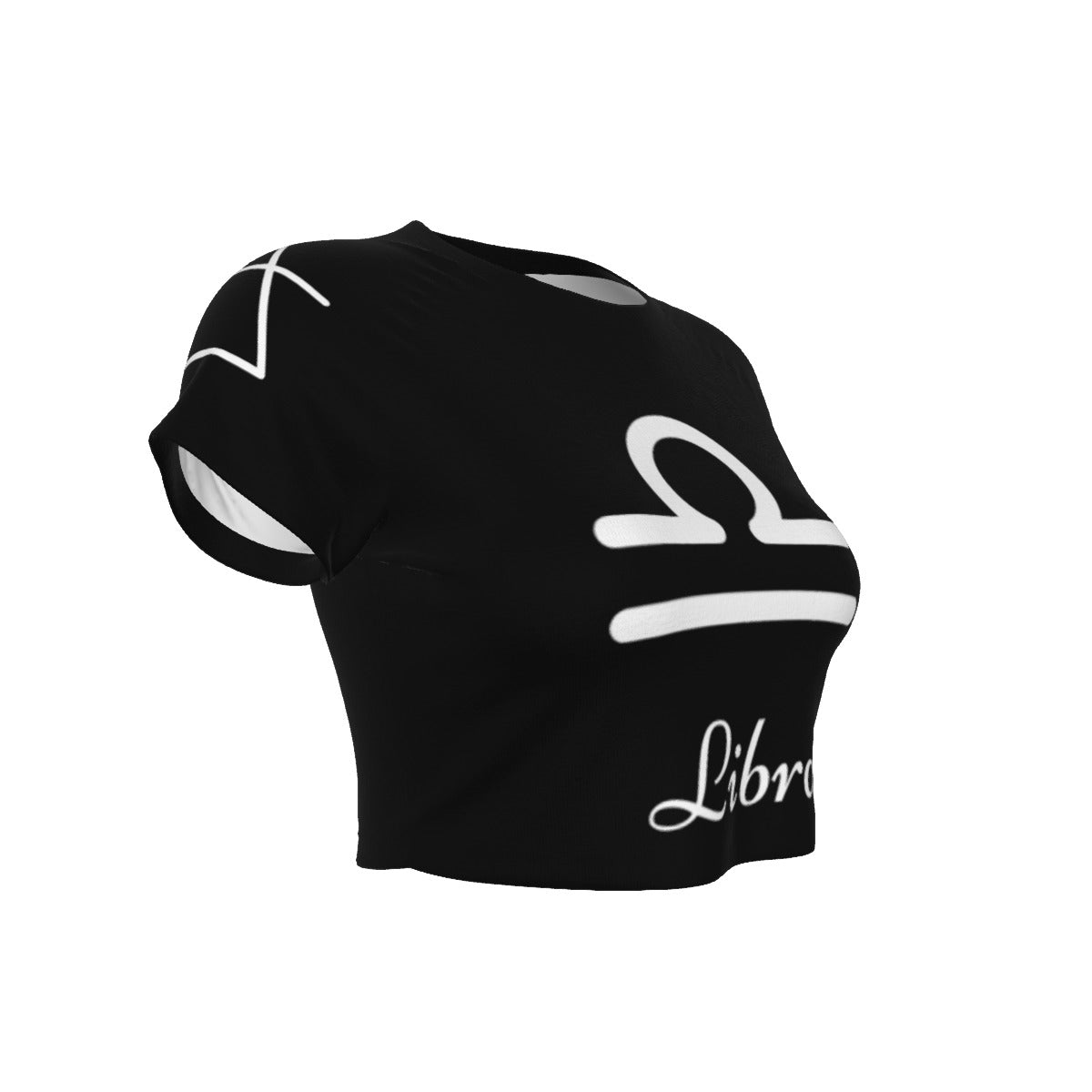 Libra Women's Raglan Cropped T-shirt